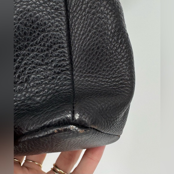 Wilson Leather Black Leather Top Handle Hand Bag Purse - Picture 2 of 15